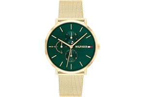 THW Tommy Hilfiger Women's Multifunction Quartz Watch - 3 Sub-Dials, 3ATM Water Resistant with Leather or Stainless Steel Bracelet in Link or Mesh
