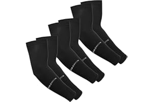 Hemiks 3 Pares Mangas para Brazos, Unisex Manguitos Ciclismo de Compresión Mangas de Protección UV Elástica Transpirable para Actividades al Aire Libre, Cubrir Tatuaje