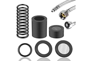 SWTYExt 30 Piezas 1/2 Pulgada Arandelas de Goma para Grifos Incluye 14 Piezas Juntas de Goma 10 Piezas Juntas Toricas de Goma 16mm OD & 6 Piezas Junta Filtro Grifo Ducha (19mm x 11.2mm, grosor 2mm)
