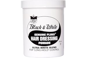 Black and White Pluko Hair Dressing Pomade 200g