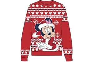 CERDÁ LIFE'S LITTLE MOMENTS | Jersey de Punto Navideño Mickey o Minnie para Niños/ Adultos Suéter Navidad Disney