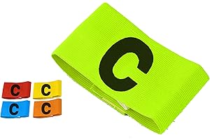 TROTH Captain's Armbands - Adult & Youths Elastic Sports Arm Band - Adjustable Captain Armbands for Football, Soccer, Hockey, Rugby etc.