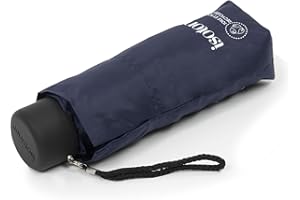 Isotoner Parapluie compact, solide, ouverture/fermeture manuelle,