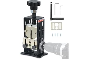 CREWORKS Dénudeur de fils Manuel 1,5 à 25 mm, Machine à Dénuder Câbles Compatible avec Perceuse, Dénudeur de Fils de Cuivre pour Fils de Récupération avec 2 Plaques d'Alimentation