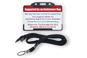 Assistance Dog ID Card with Lanyard - Hidden Disability Awareness