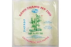 Square Vietnamese Rice Paper 22cm 340g Spring Salad Summer Roll Wrapper Banh Trang Edible Food Cook Prepare Party