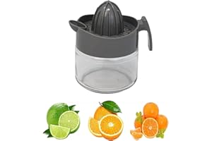 BEST HOUSE ANOTHER FINE PRODUCT Best House | Lemon Squeezer | Manual Lemon Citrus Juicer | 300ml | GREY | Multifunctional Glass Fruit Juicer | Lemon Lime Orange Citrus Squeezer Manual Hand Press Juice (Pack of 1)