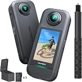 AKASO 360 Hava Koşullarına Dayanıklı 360 &deg; Aksiyon Kamerası Oluşturucu Combo - 5.7K 360 Video, 1/2 "48MP Sens&ouml;rler, 72MP 360 