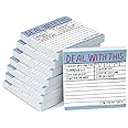 Knock Knock 8-Pack Deal with This Hand-Lettered Sticky Notes, to Do Pads, 3 x 3-inches, 100 Sheets Each