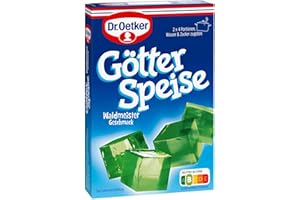 Dr Oetker Götterspeise Jello Jelly Powder 2X 12.6g Sachets (Woodruff) - Imported by DFB