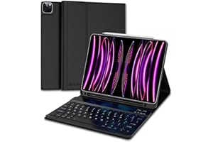 SENGBIRCH iPad Keyboard Case for iPad Air 5 / Air 4 10.9 inch/iPad Pro 11 - Detachable Wireless Bluetooth Keyboard for iPad Air 5th /4th 10.9 Inch/Pro 3rd/2nd/1st 11 inch, Black