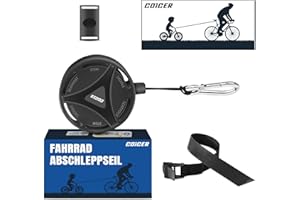 COICER Cuerda de remolque para bicicleta infantil, 2 m, para niños, bicicleta de montaña, sistema de remolque