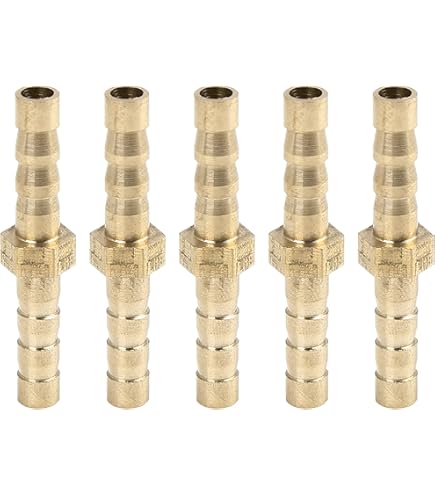 Messing Schlauchverbinder 10mm X 6mm - 4 Stück Reduzierstück Widerhaken