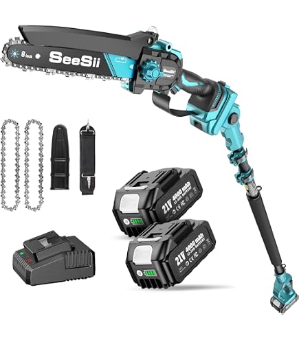 Accessoire Scie électrique SEESII Lot De 3 Chaînes Tronçonneuse 8 Pouces - Compatible SEESII CH820 - Jauge 0.043 Jeu Chaînes Tronçonneuse LP 1/4