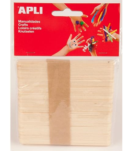 50 Bâtonnets En Bois Bricolage - 3 Mm X 10 Cm - Bois FSC 100% - Pour Maquettes, Artisanat, Décoration - 14