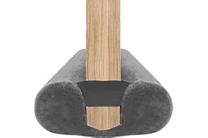 BKSAI Blokada przeciągów drzwi do dolnej części drzwi, dwustronna poduszka do izolacji uszczelki drzwi wejściowych (85-100CM, Szary)