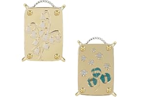 YELKOEYN 2 Stück Mikro Blumenpresse Set - Mini Blumenpresse Kinder, Pflanzenpresse, Metallpressen für Pflanzen, Kunst und Handwerk für Kinder Erwachsene (Leaf+Lilly) Toys Games