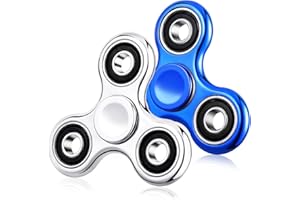 GIGILLI Fidget Spinner 2 Pack, Giocattoli Sensoriali Fidget per Bambini Adulti, Cool Fidget Spinner placcati per ADHD