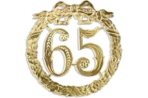 ‎KUNZE Walter Kunze Jubiläumszahl 65, Ø 13 cm, Gold, Jubiläumskranz