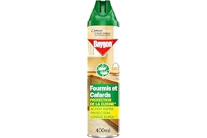 Baygon Insecticide pour cafards et fourmis - La bombe de 400ml