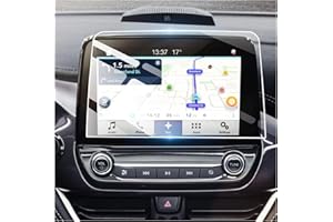 RUIYA Navigation Screen Protector for 8" Ford Focus MK4 EcoSport Kuga Fiesta MK8 2018-2023,Navigation Screen Protector HD Tempered Glass Protective Film GPS Touchscreen Tempered Glass Protective Film