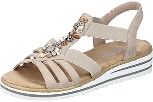 Rieker Damen Pantoletten V0649, Frauen Slipper