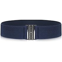 Cintura Elastica Donna VONMELLI - Vita Alta Regolabile, Fibbia Retrò, Per Abiti E Jeans - Foto 3