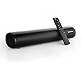 Soundbar for TV, 2.0ch 19.7-Inch Small Soundbar with 3 EQ Modes and Remote Control, Wired and Wireless Bluetooth 5.0 Home Theater Sound Bar, Optical/Aux/Coaxial/ARC/USB Connection, Wall Mountable