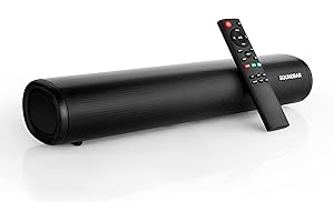 Zeerkeer Barre de Son TV 60W Barre De Son 3 EQ Mode Home Cinema Bluetooth 5.0 avec Télécommande/HDMI/Optique/RCA/AUX/USB 3D Surround Sound Soundbar Barres de Son pour TV 4K 2-en-1 Détachable (50cm)