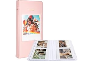 MUZIRI KINOKOO Album photo à 64 pochettes pour appareil photo Fuji Instax Wide 210/Wide 300/Wide 400, album photo en cuir synthétique pour films de 12,7 cm, album souvenir pour appareil photo