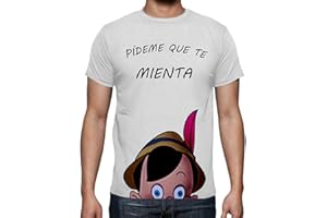 the Fan Tee Camiseta de Hombre Divertidas Funny Graciosa Pinocho 017