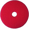 AiroMatic Floor pad RED 17 inches - Attached with Single Disc Floor Scrubber & Polisher Machine - (Pack of 5) (Red)