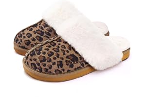 MABOVE Slippers Womens Memory Foam Suede Slippers Ladies Cosy Winter Warm Slippers Lightweight Anti-slip House Slippers