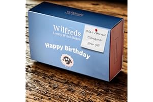 Wilfreds Almond Bakewell Tarts 4-Pack, Lovingly Handcrafted in Our Bakery – Delivered Direct to Your Doorstep - Perfect Bakewell Tart Gift (Happy Birthday)