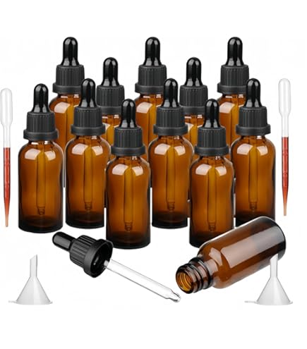 Set 6 Bottigliette Vetro Ambrato 30ml Con Pipetta - Ideale Per Oli Essenziali, Aromaterapia E Liquidi Preziosi - Foto 7