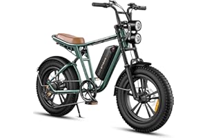 Vufprye M20 Bicicleta Electrica | 20"×4.0 Fat Tire Bici Eléctrica | Autonomía máxima de 75 KM con 48V 13AhBatería | 7 Velocità | E-MTB