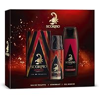 SCORPIO - Coffret 3 produits Rouge - Coffret Cadeau Homme - Eau de ...