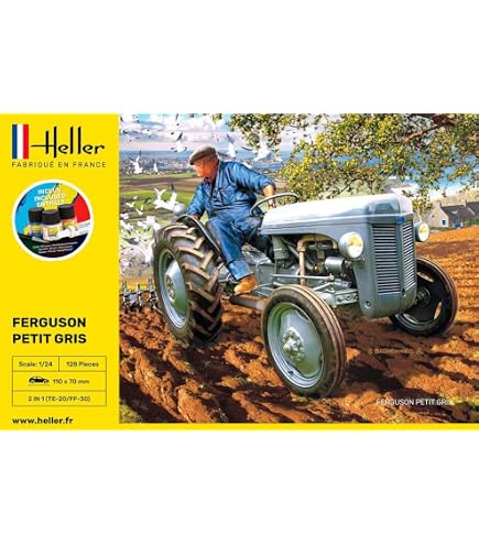 Coffret Cadeau Heller Massey Ferguson 2680 échelle 1:24 - Kit Modèle à Monter (neuf)