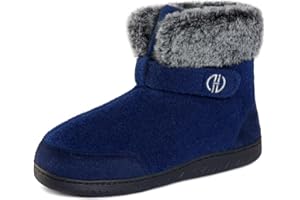 GURGER Męskie i damskie, filcowe kapcie domowe, pluszowe, z podszewką, wysoka podeszwa, buty domowe, rozm. 36-47