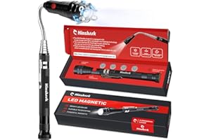 Hinshark Idee Regalo Uomo, Magnetico Telescopico con LED Gadget Utili Regalo Uomo Natale Originale, Regalo Compleanno, Regali per Lui/Papà, Regali Secret Santa, Regalo Anniversario per Lui