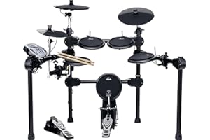 XDrum DD-520 E-Drum Set (elektronisches Schlagzeug, mit Sticks & Fußmaschine, Kopfhörer-Anschluss, 458 Sounds)