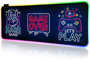 Xynetic® Alfombrilla para ratón – Alfombrilla de ratón para una experiencia de juego perfecta – Alfombrilla XXL de 800 x 300 mm – Alfombrilla de ratón RGB en 7 colores perfectamente coordinados y 14