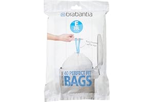 Brabantia Bin Liner E, 20 Litre - 40 Bags