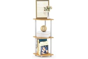 Furinno Mensola ad Angolo Beech/White 3 livelli