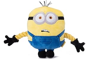 MINIONS Juguete de peluche para perro con extremidades de cuerda de Gru Otto de Despicable Me Rise of Gru | Juguete de peluche de 8 pulgadas para perros | Juguetes de tela de peluche suave para perros
