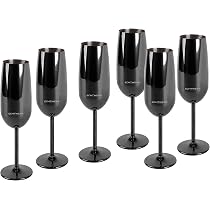 Bicchieri Acciaio Inox Doppia Parete 0.5L Neri Bicchieri Da Vino Infrangibili In Acciaio Inox - Set Elegante Per Vino E Cocktail Stoviglie Da Campeggio - 3