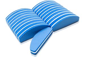 BLESWIN 20 szt. buforów do paznokci, bloki buforowe do paznokci, dwustronne, ziarnistość 100/180, bufor blokowy do paznokci akrylowych, trwały i przenośny bufor do paznokci, narzędzia do manicure (niebieski)