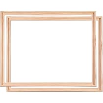 Lot De 2 Cadres à Joints D'ombrage, 40 X 60 Cm, Pour Toiles Sur Châssis, En Bois De Pin Naturel Non Traité