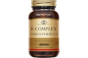 Solgar B-Complex Stress Formula - Fatigue, Système nerveux - Complexe de vitamines B (B1, B2, B3, B5, B6, B8 et B12), levure de bière et vitamine C - Complément Alimentaire - Flacon de 90 comprimés