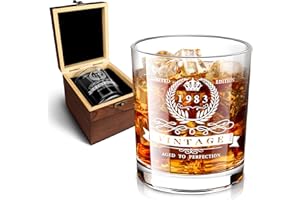VI AI 1983 Verre De Bière, 40 Ans cadeau Homme original, Personnalisé Cadeau Homme Original, Cadeau Homme dans une boîte en bois précieuse, 40 Ans cadeau homme anniversaire